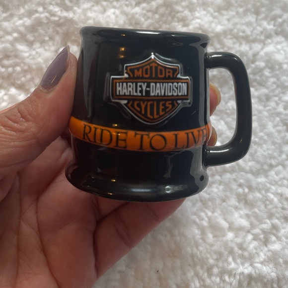 Harley-Davidson mini mugs ceramic set of 2 - Picture 5 of 9